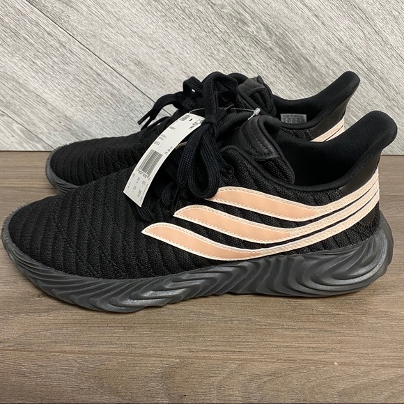 Adidas | Sobakov Core Black Chalk Coral Size 9 NWT - Picture 4 of 13
